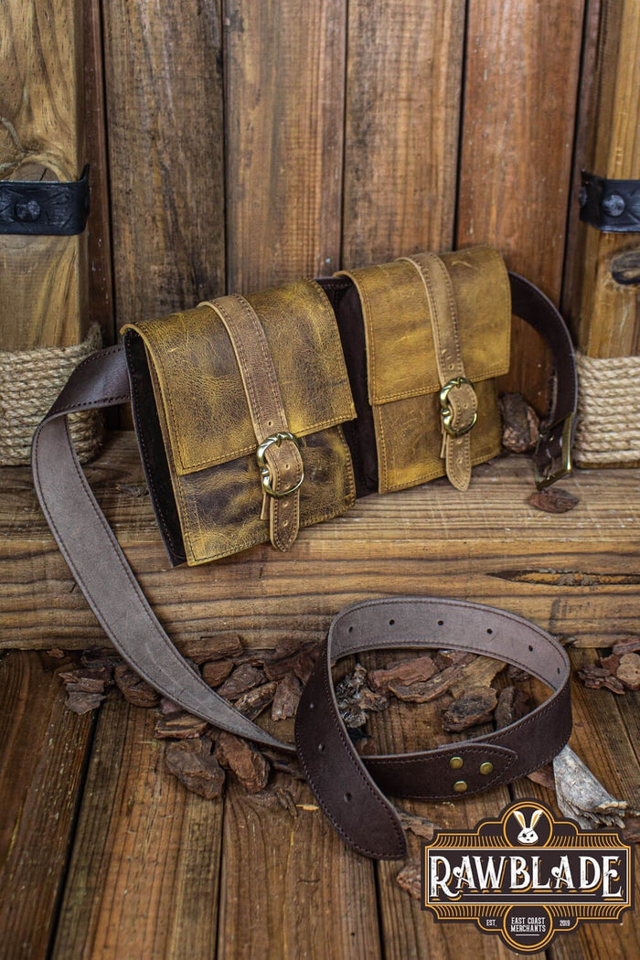 Valiant sac avec double ceinture - patiné