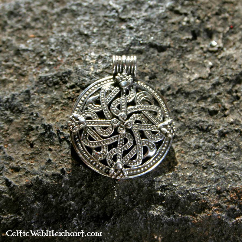 Viking pendant Mammen style, sterling silver