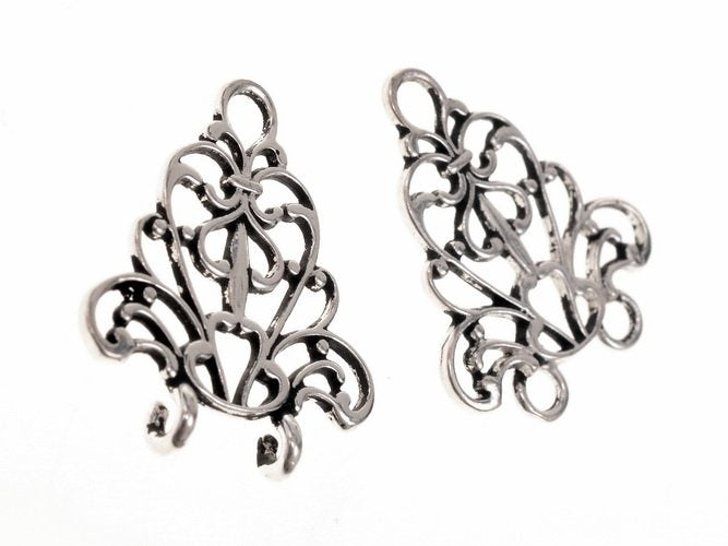 Renesansowe zapięcie do płaszcza, posrebrzany brąz