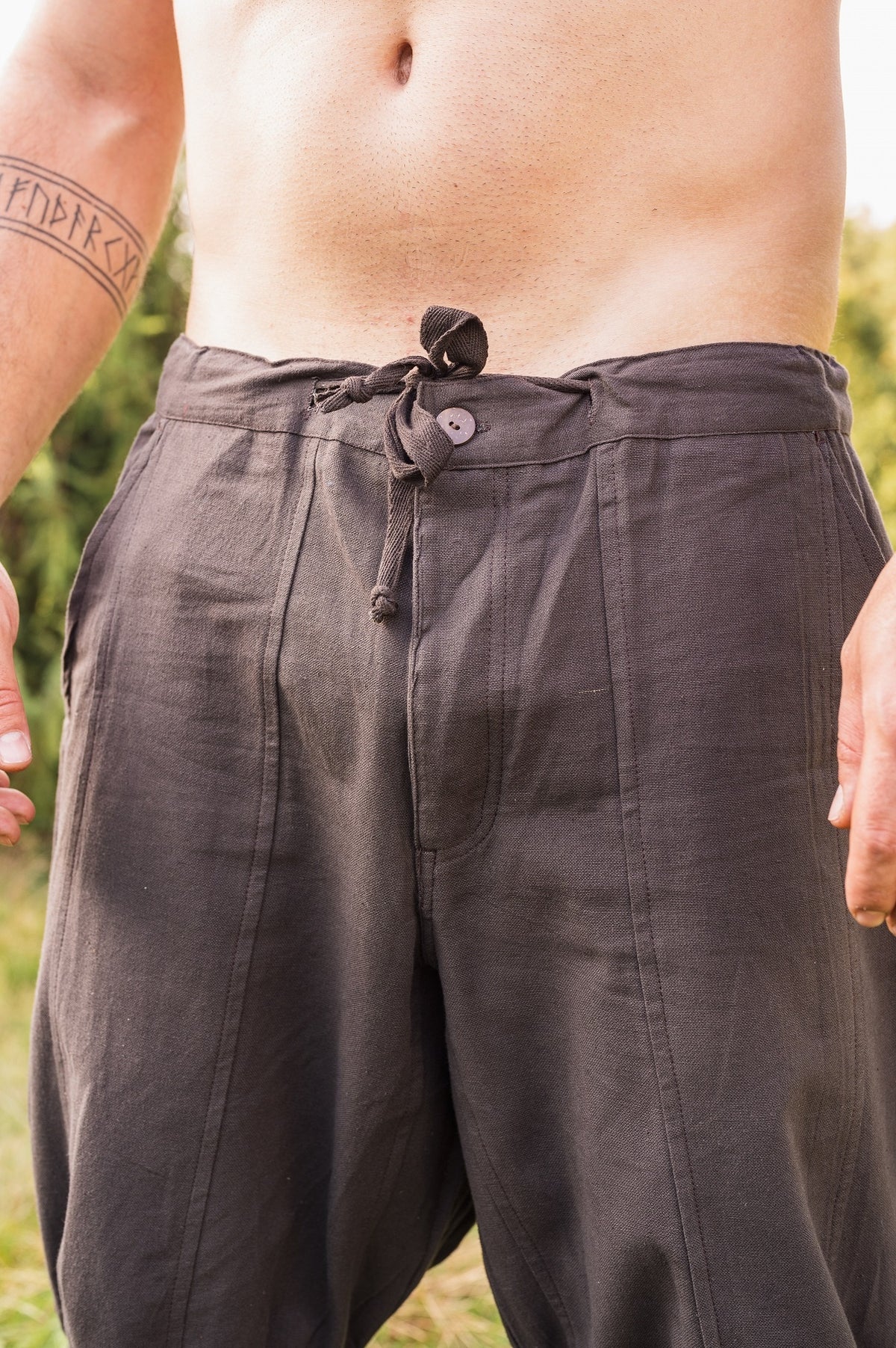 Spodnie wikińskie Dublin, brązowe