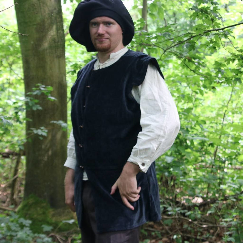 Doublet aus dem späten 16. Jahrhundert Watergeuzen, schwarz