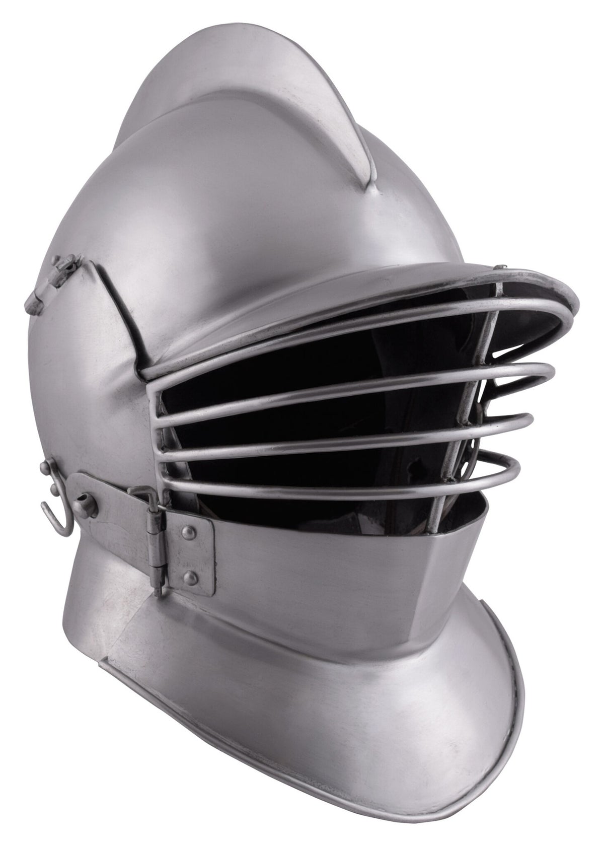 Bourguignotte avec visière et buffe tombante, 2 mm (battle-ready)