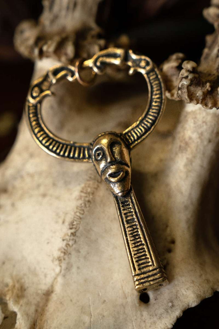 Viking Odin Amulet Zemlyanoe Ladoga, bronze