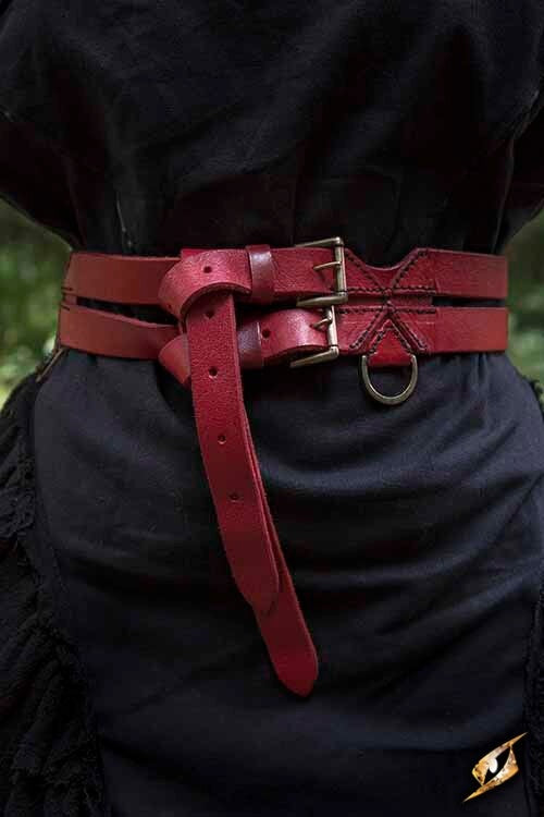 Twin X-belt, red, 110 cm