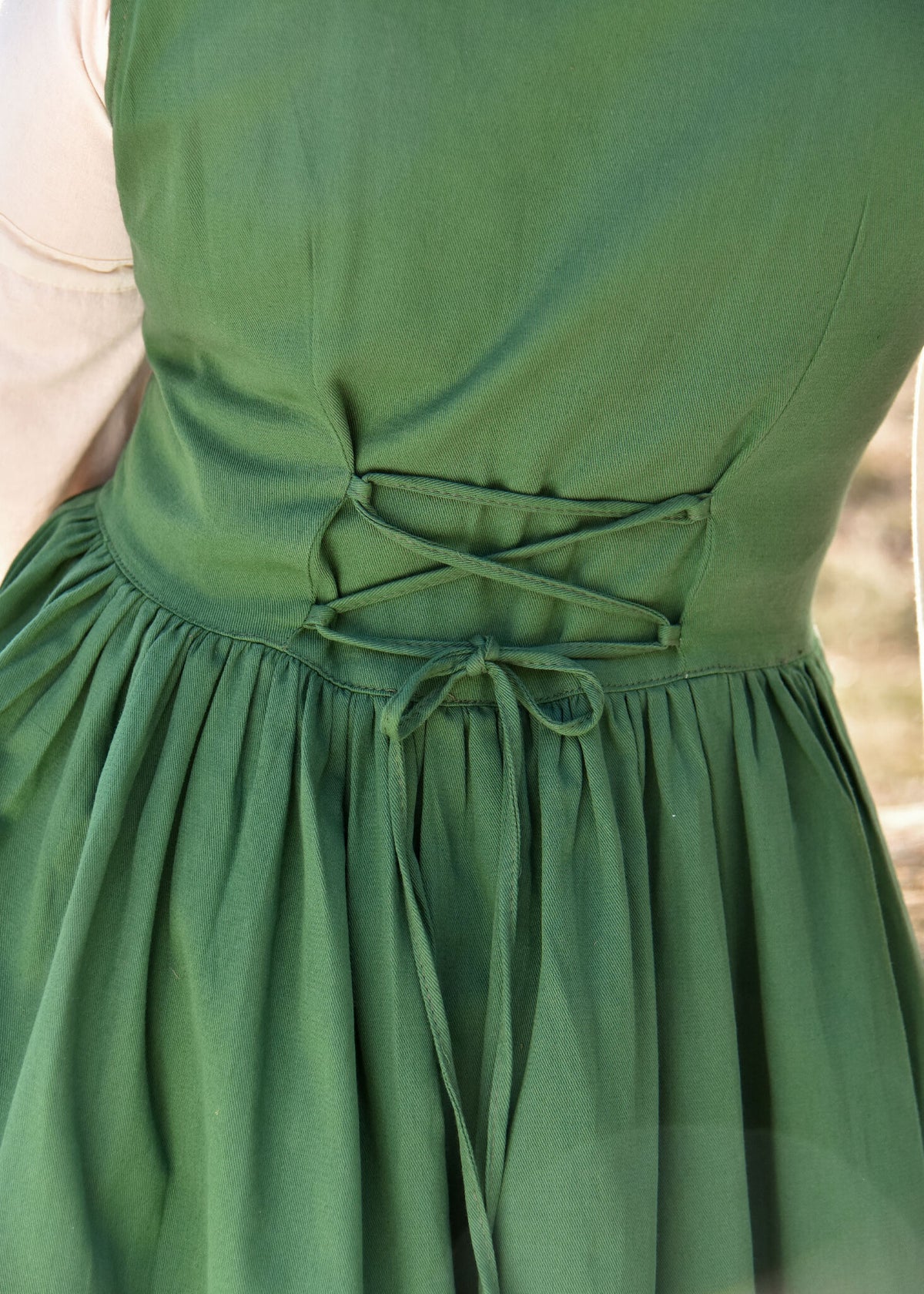Kirtle medieval Lene, verde