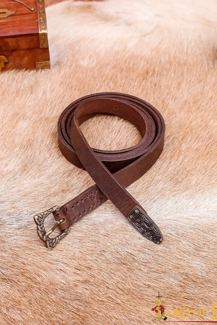Vikingbelte Leif, 130 cm, brun