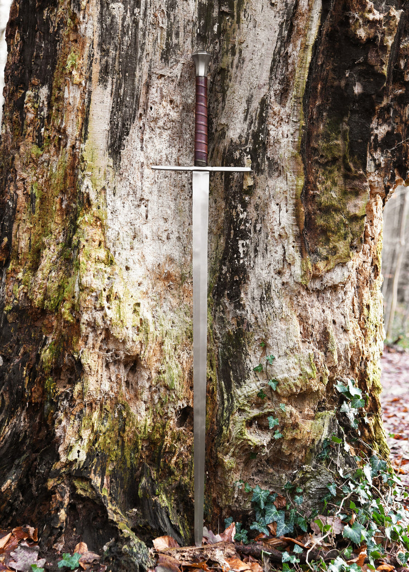 Épée à deux mains avec fourreau, émoussée (battle-ready)