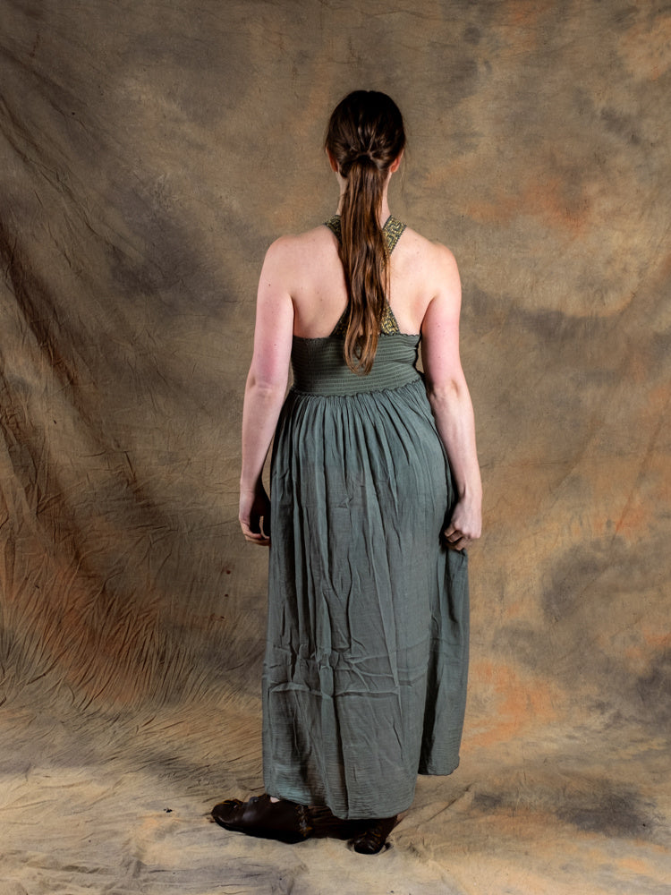 Goddess Dress Persephone, nature green