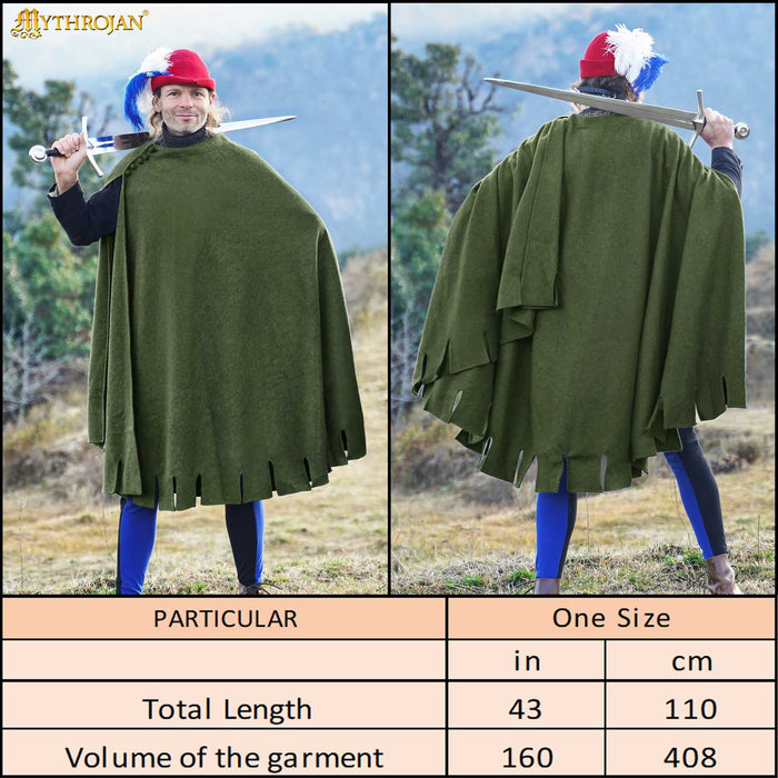 14th century cloak Bockstenman, heuke, wool, blue