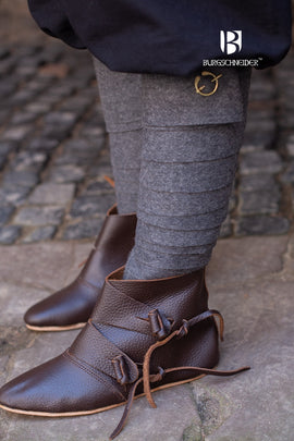 Benvindor Aki, mörkgrå, ullmix