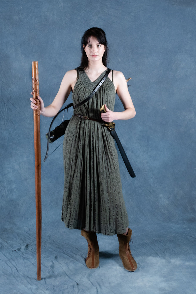 Goddess Dress Hera, nature green