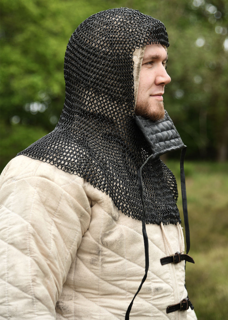 Almófar de malla con ventail cuadrado, bronceado, 8 mm