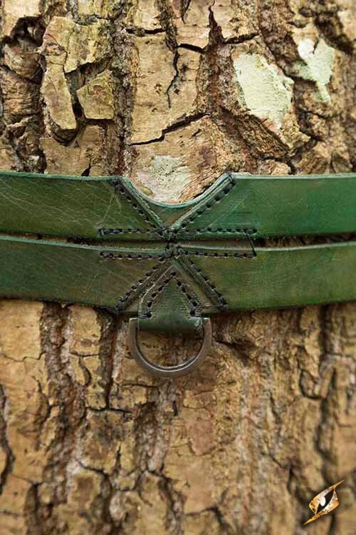 Ceinture Twin X, verte, 110 cm