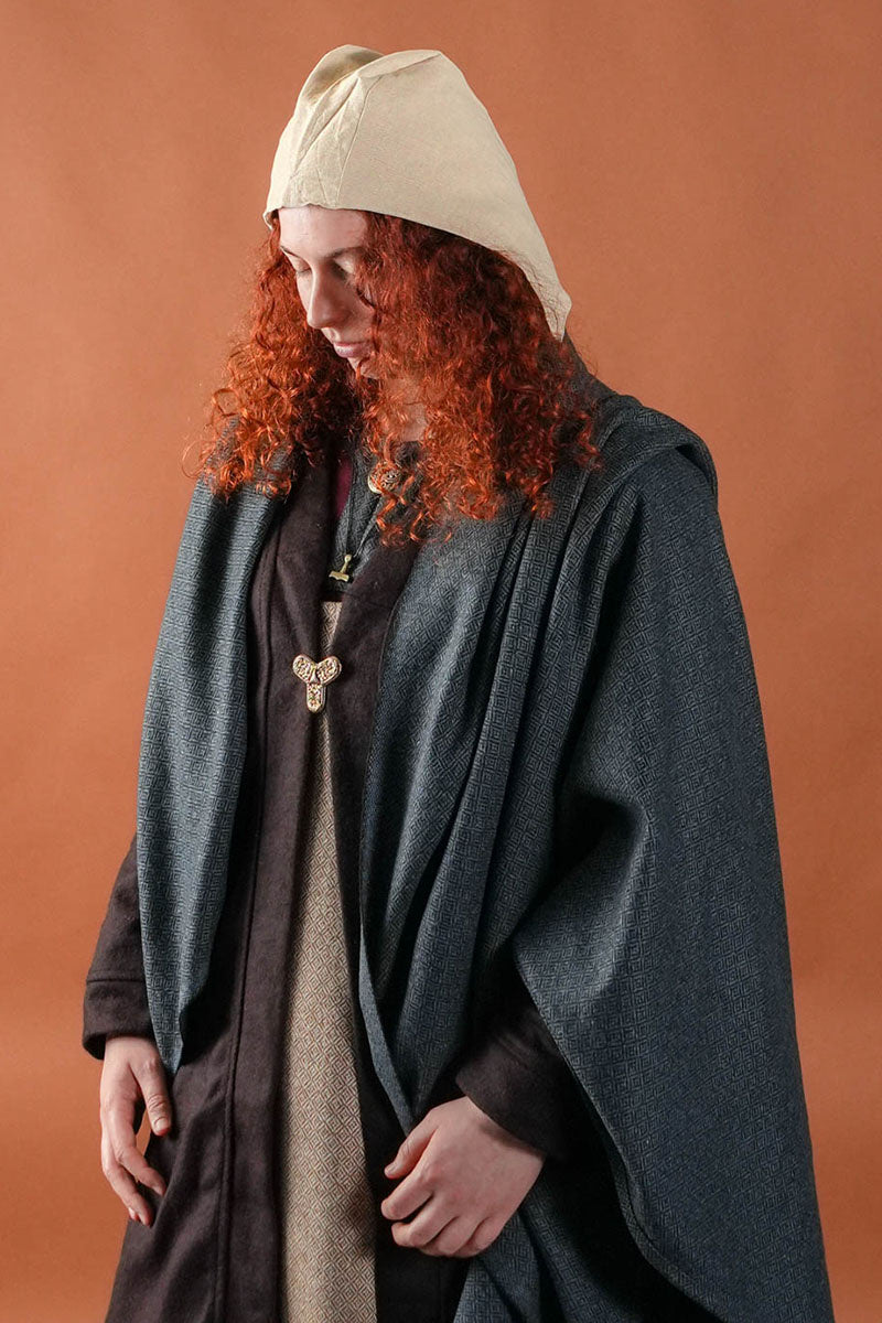 Birka-kappe Aslaug, uldblanding, brun