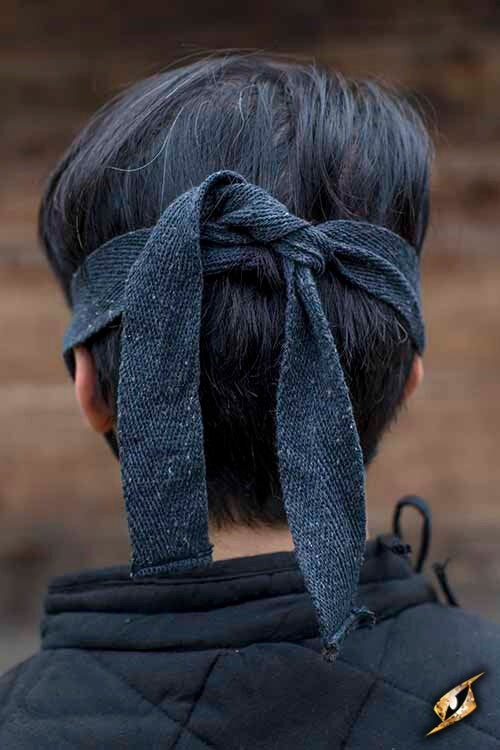 Skórzana półmaska Mempo, czarna