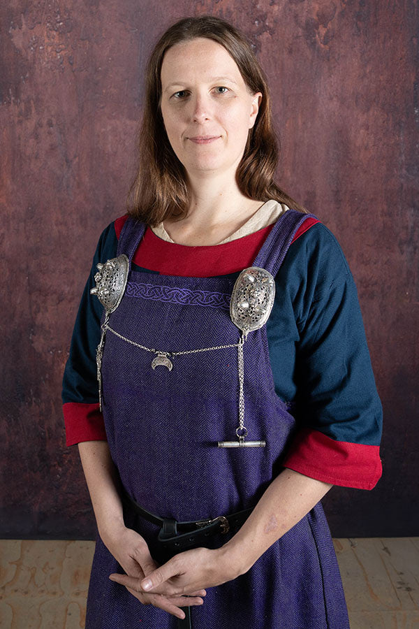 Vikingeskildpaddebroche Birka, grav 860, forsølvet, pris pr. stk.