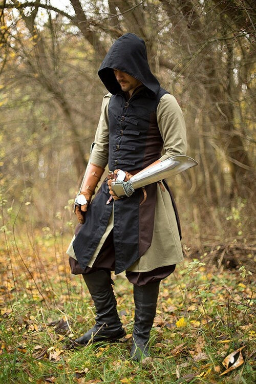 Ærmeløs jakke Assassin’s Creed, brun-sort