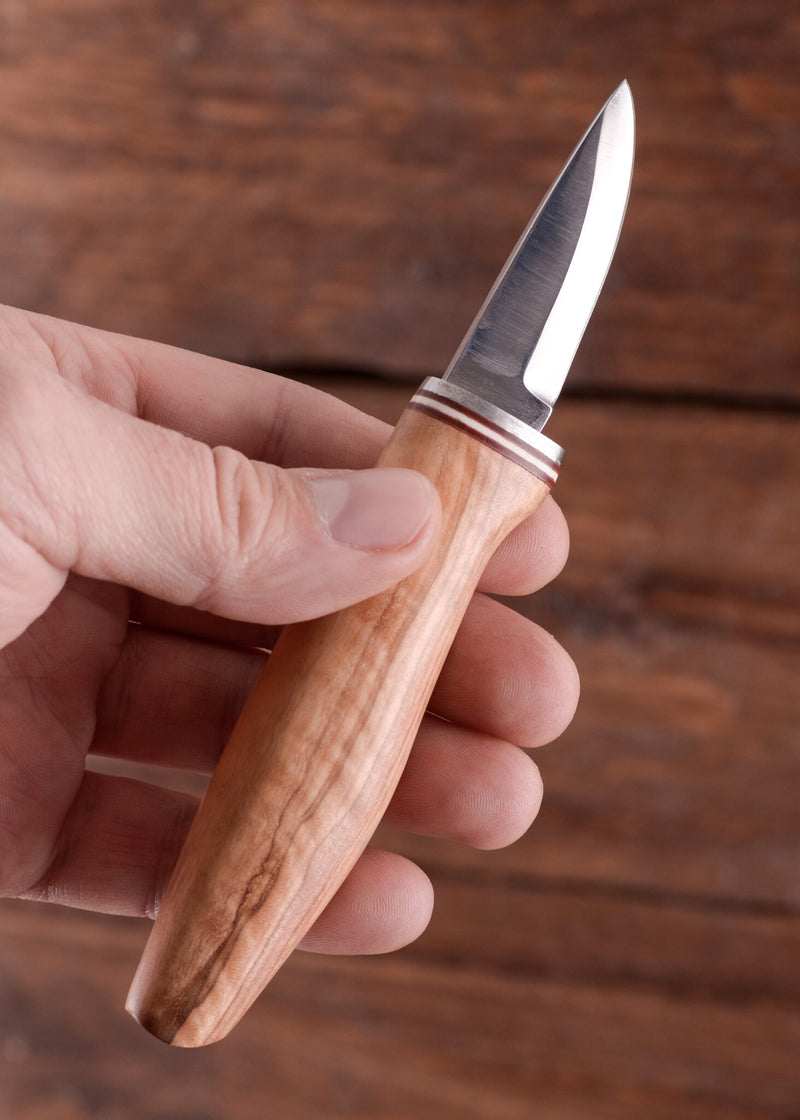 Cuchillo escandinavo para carpintería, acero inoxidable