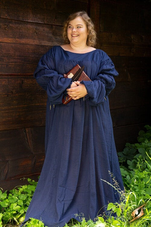 Renaissance dress Lucretia, blue