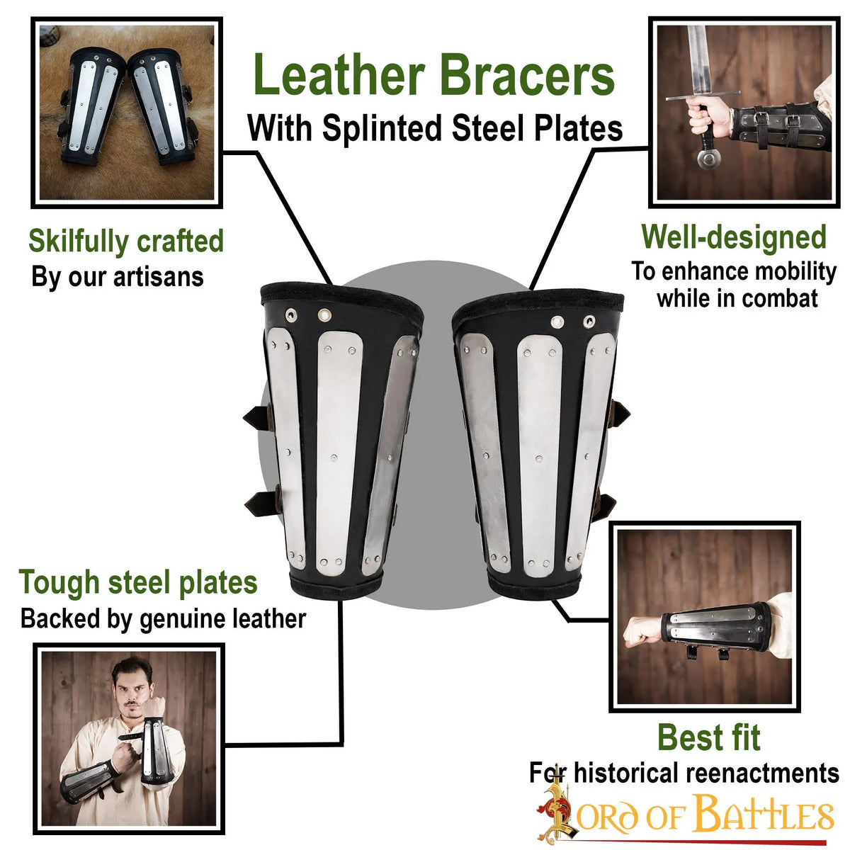 Leather Vambraces Asmund