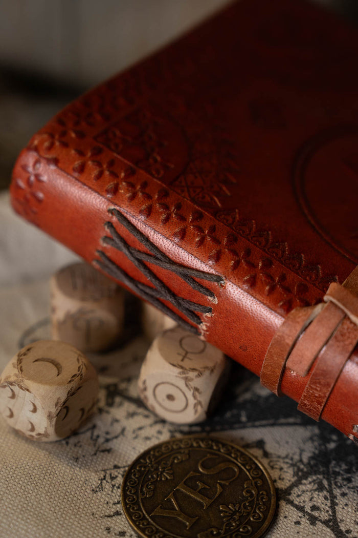 Leather journal Pentagram