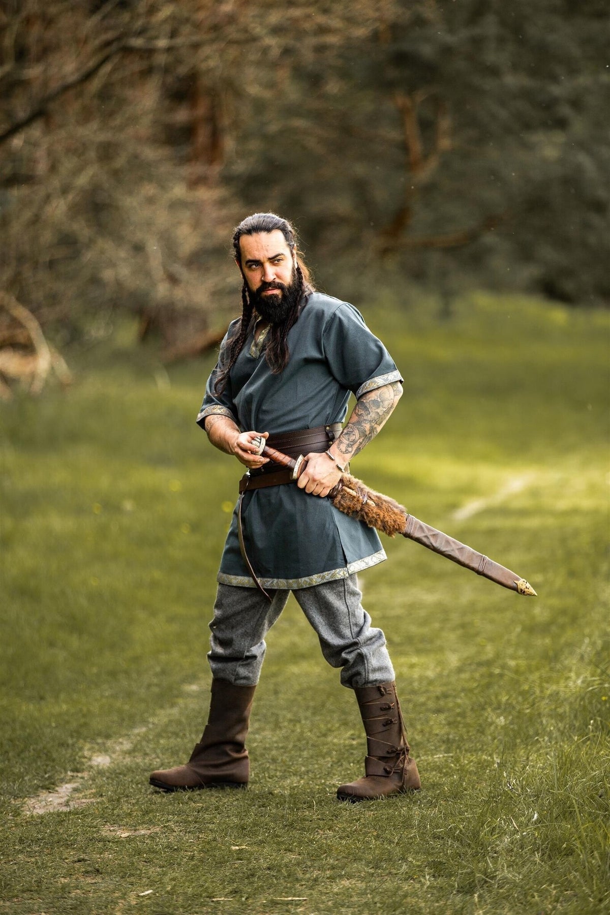 Germanic Thorsberg tunic Alfred, blue