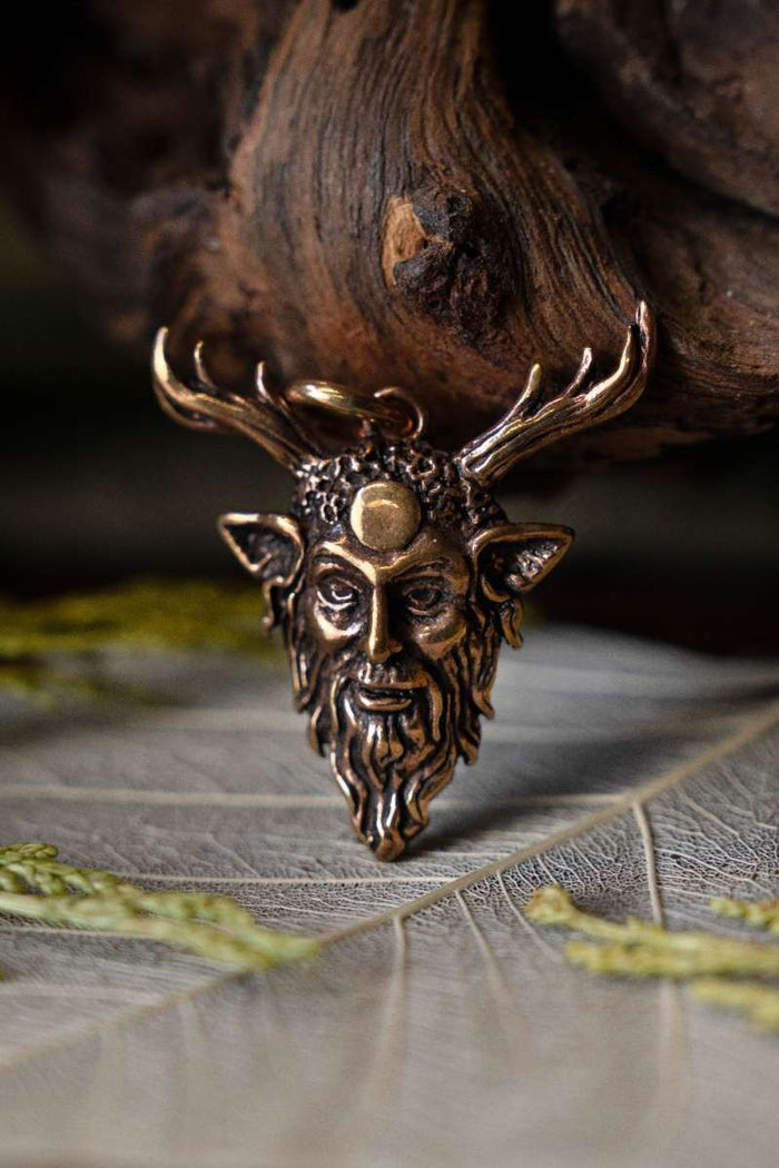 Pendentif Cernunnos dieu de la forêt, bronze