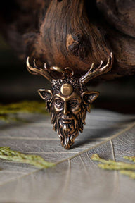 Pingente Cernunnos deus da floresta, bronze