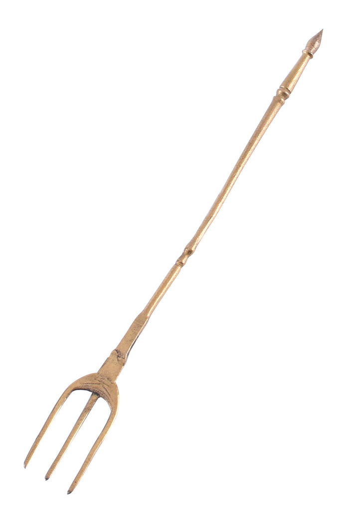 Laat-Romeinse vork fuscinula, messing