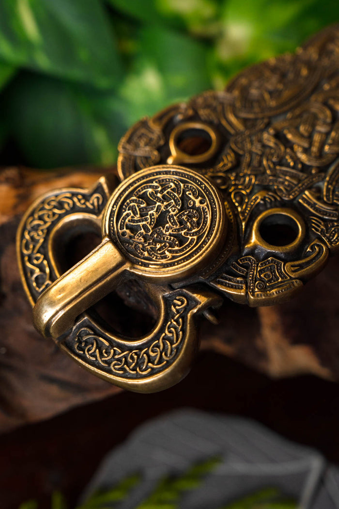 Sutton Hoo buckle, brass