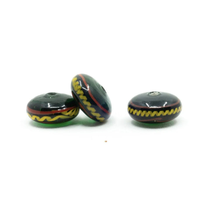 Germanic Glass Bead Bodarp, green