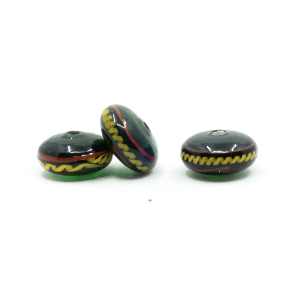 Germanic Glass Bead Bodarp, green