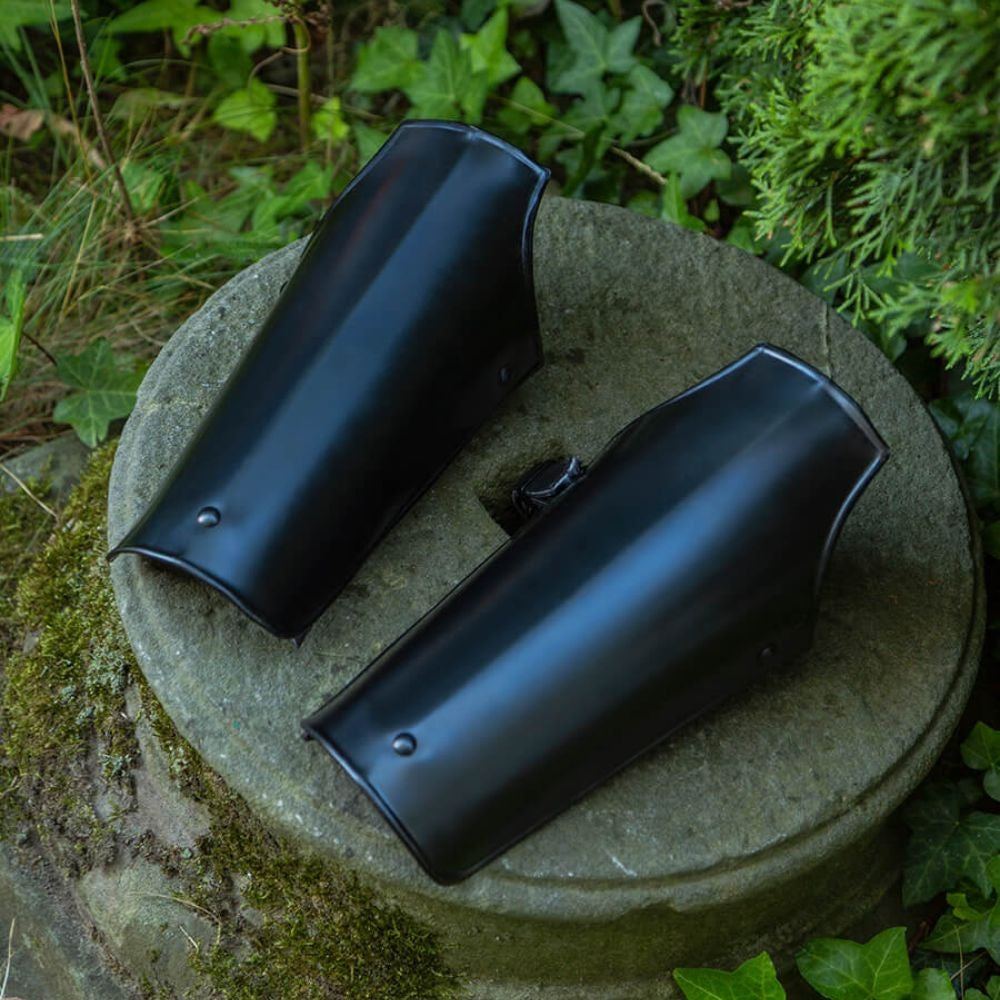 Markward bracers, underarmsbeskyttere, sort, 1,2 mm