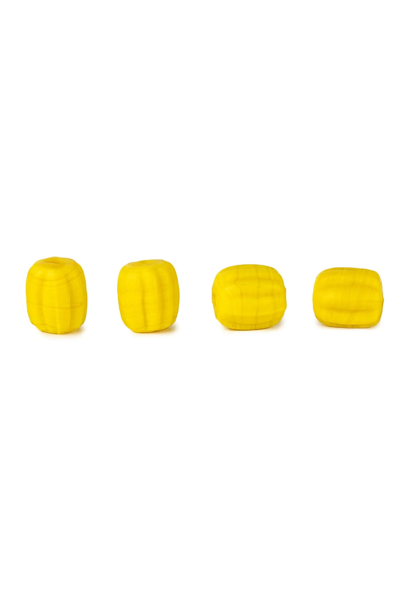 Viking glass beads, Birka, yellow, 3 pieces