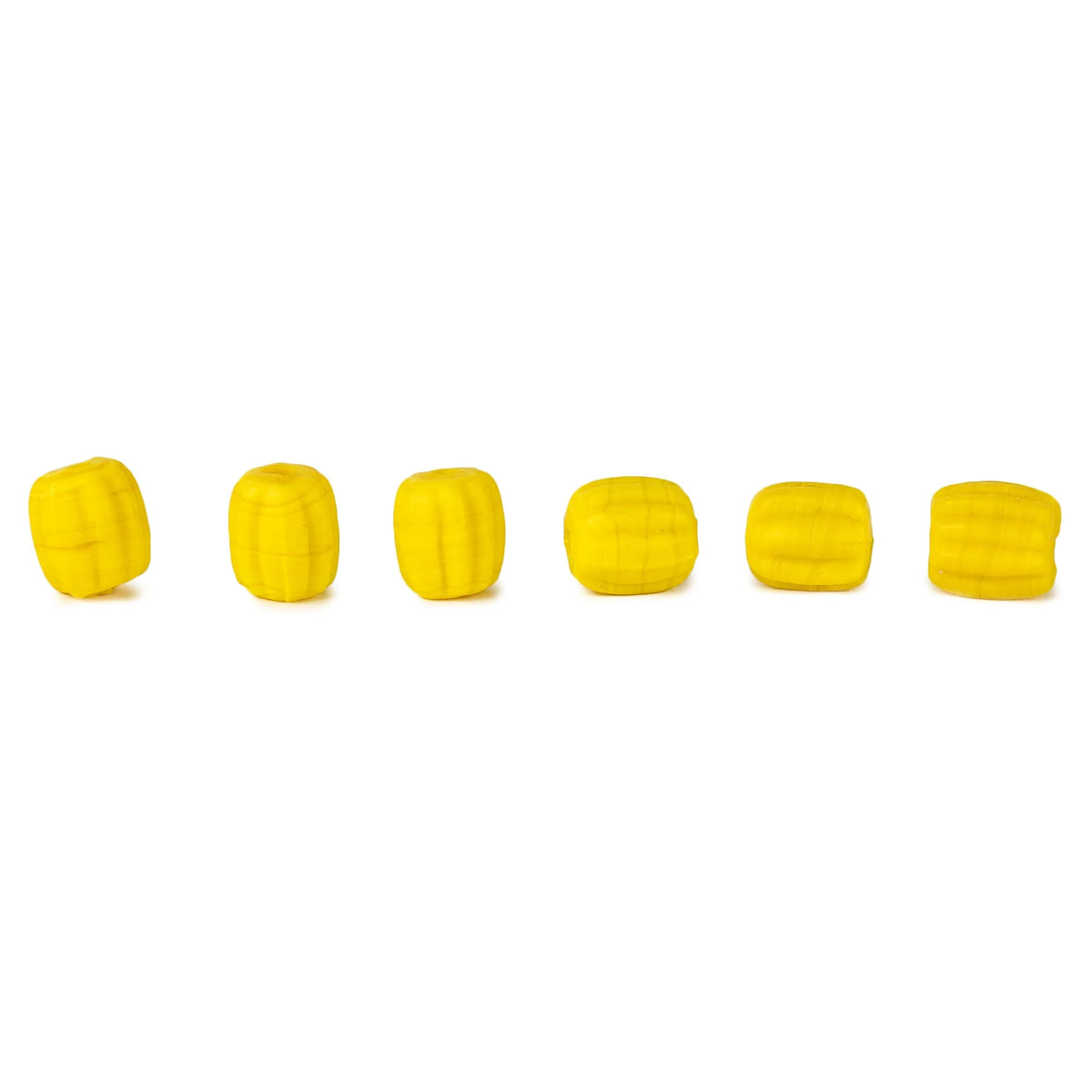 Viking glass beads, Birka, yellow, 3 pieces