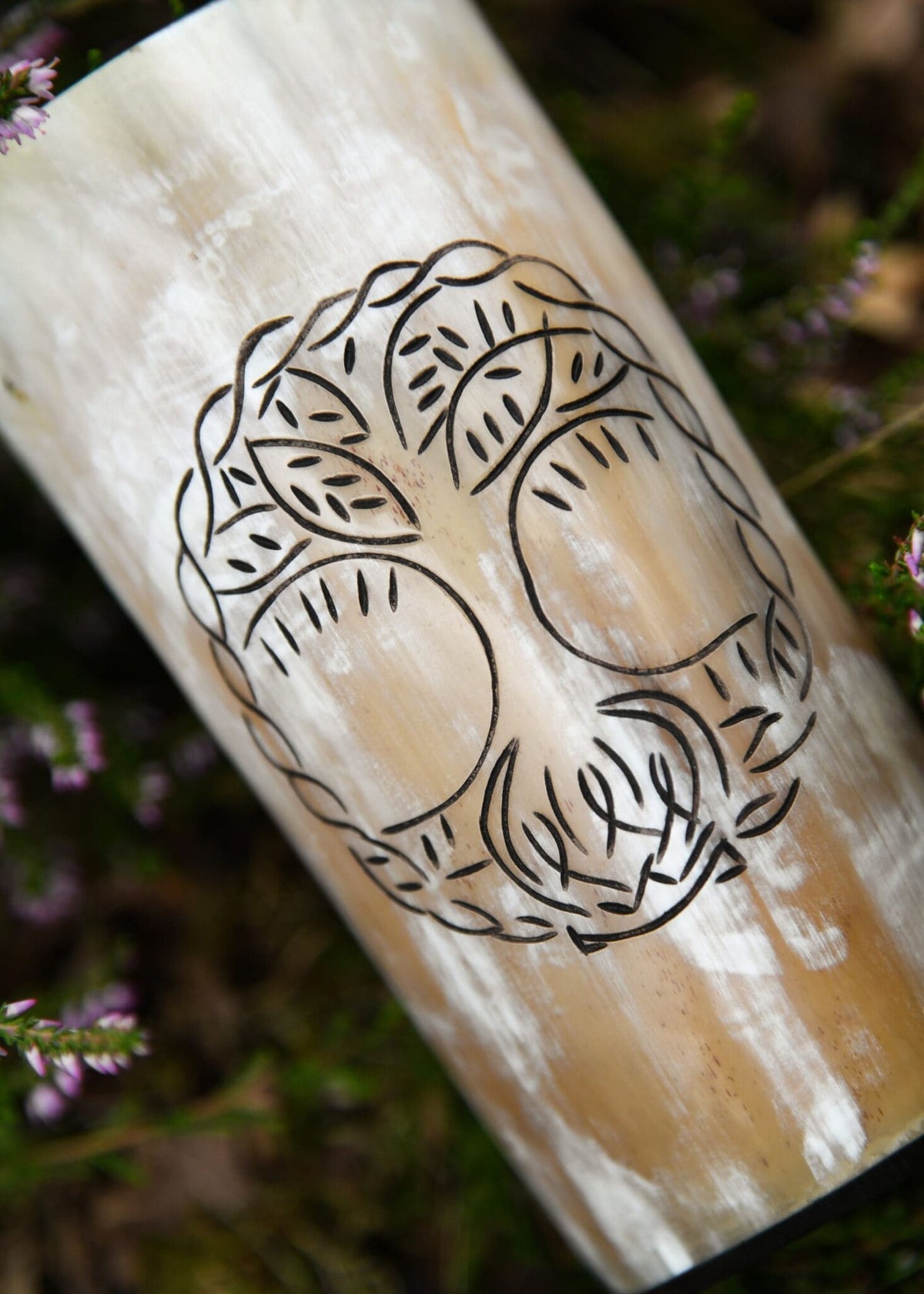 Hoorn drinkbeker Yggdrasil, 100-200 ml