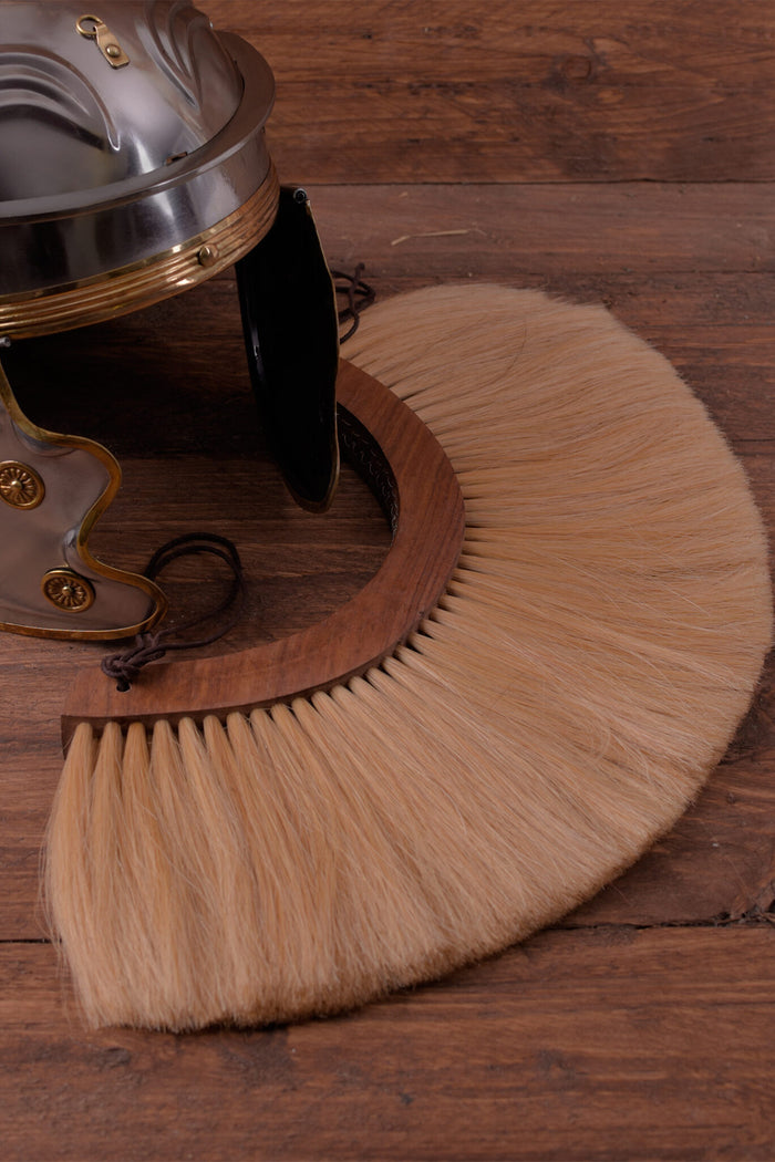 Cresta de casco romano, blanca