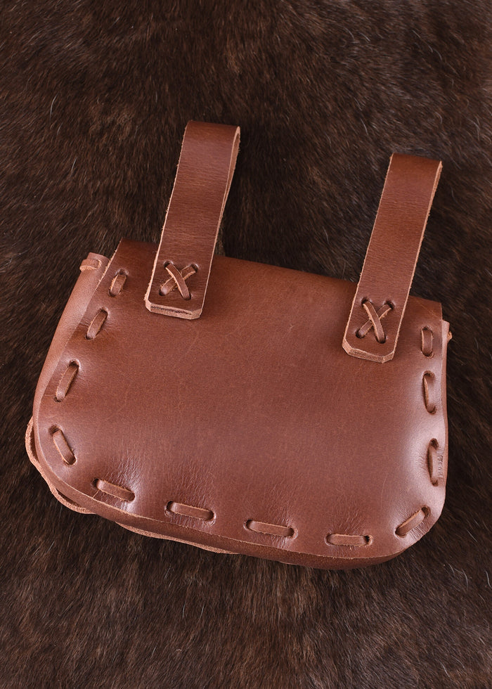 Borsa marrone, 18 x 14 x 6 cm