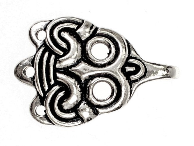 Fermetures pour bandes de jambe Birka, tombe 903, bronze argenté