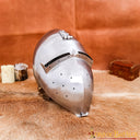 Niemiecki bascinet z podnoszonym wizjerem, 2 mm (battle-ready)