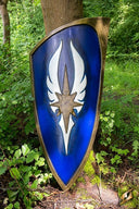 Elficka tarcza LARP, niebieska, 120 × 55 cm