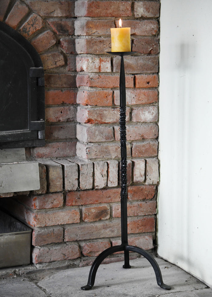 Portavelas forjado a mano