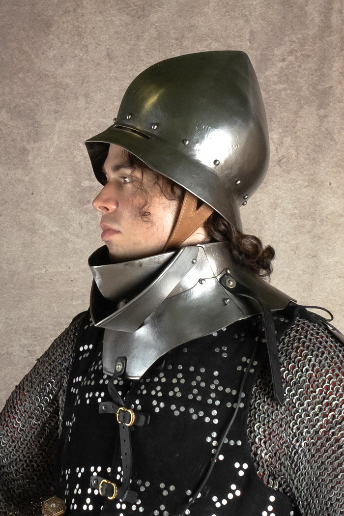 15e eeuwse Duitse ketelhoed met antieke afwerking, 1.6 mm