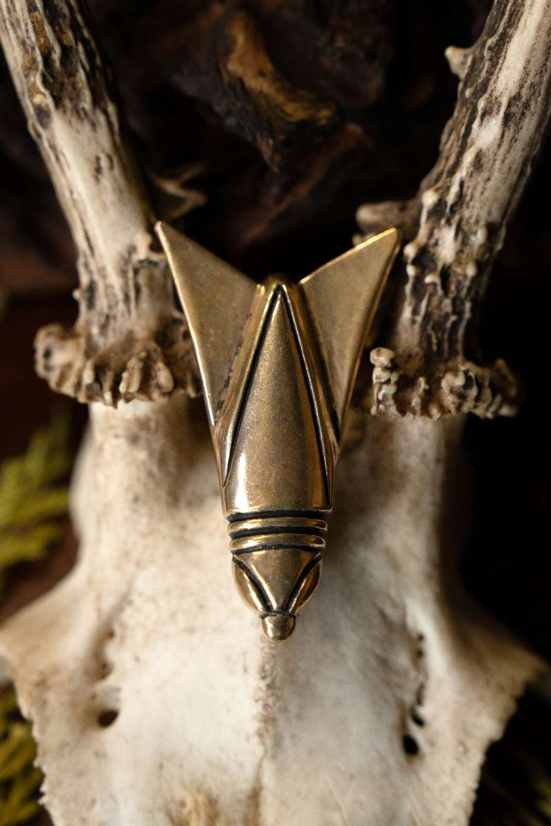 Germansk romersk fibula Pannonia, brons