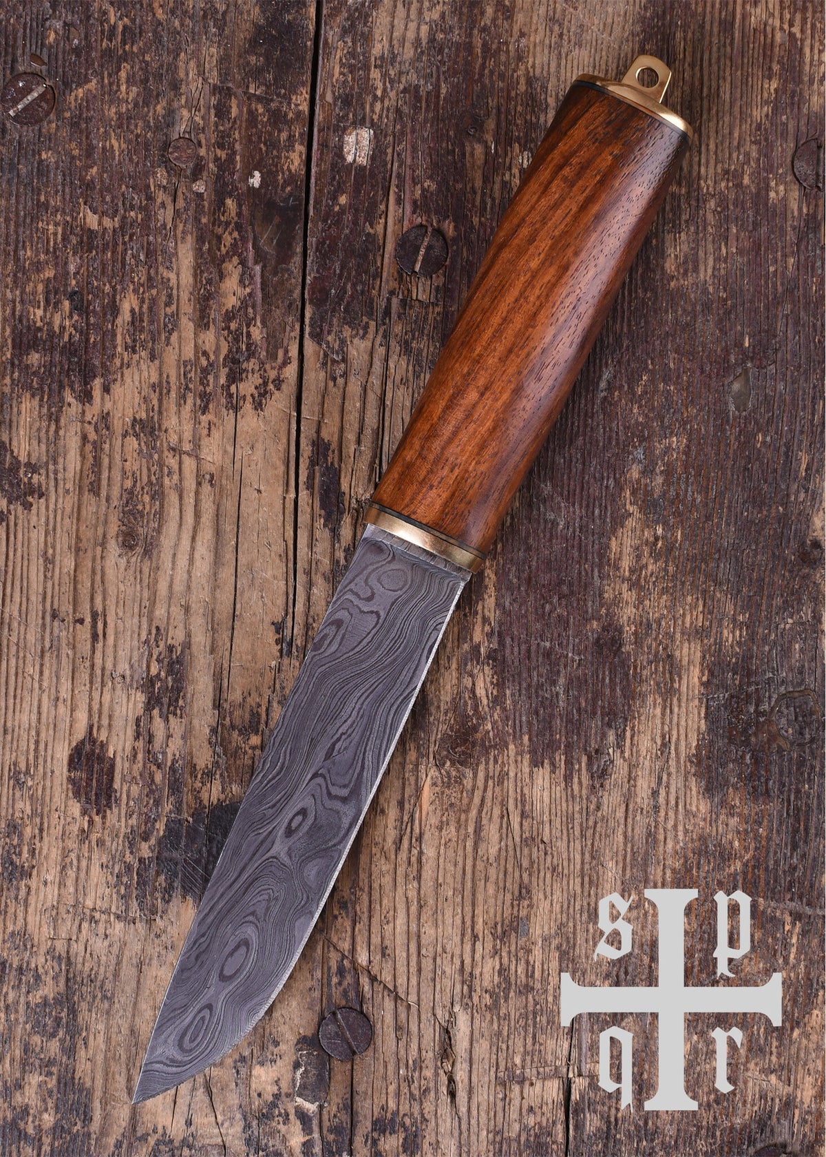 Wikinger Sax Roskilde, Damaszenerstahl, halbscharf