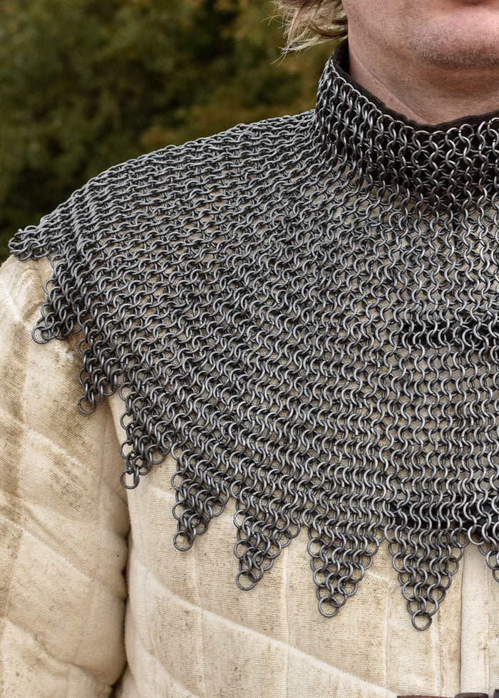 Płaszcz biskupi z kolczym kapturem, nienitowany, M, 8 mm