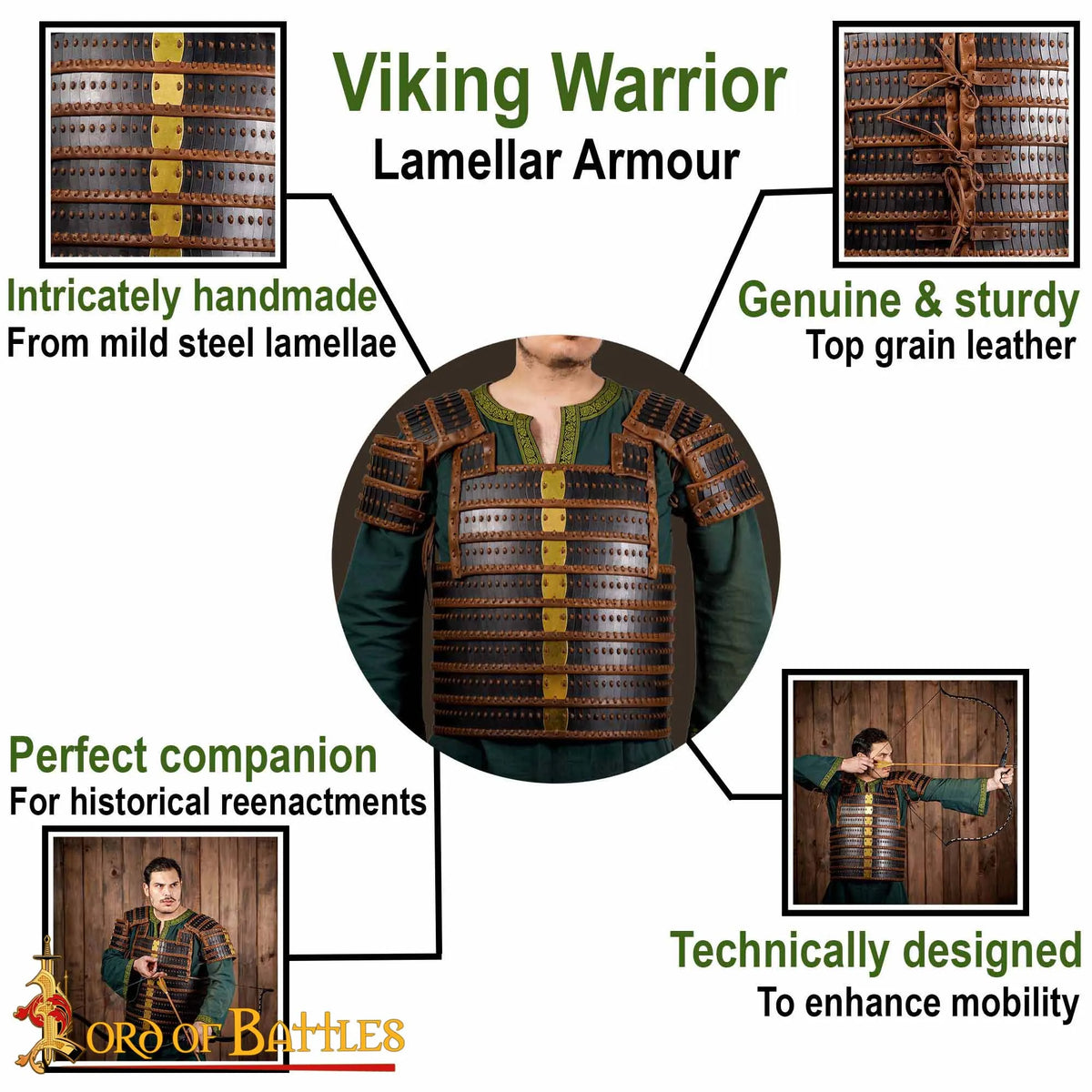 Vikingelamelpanser Visby, bronzeret