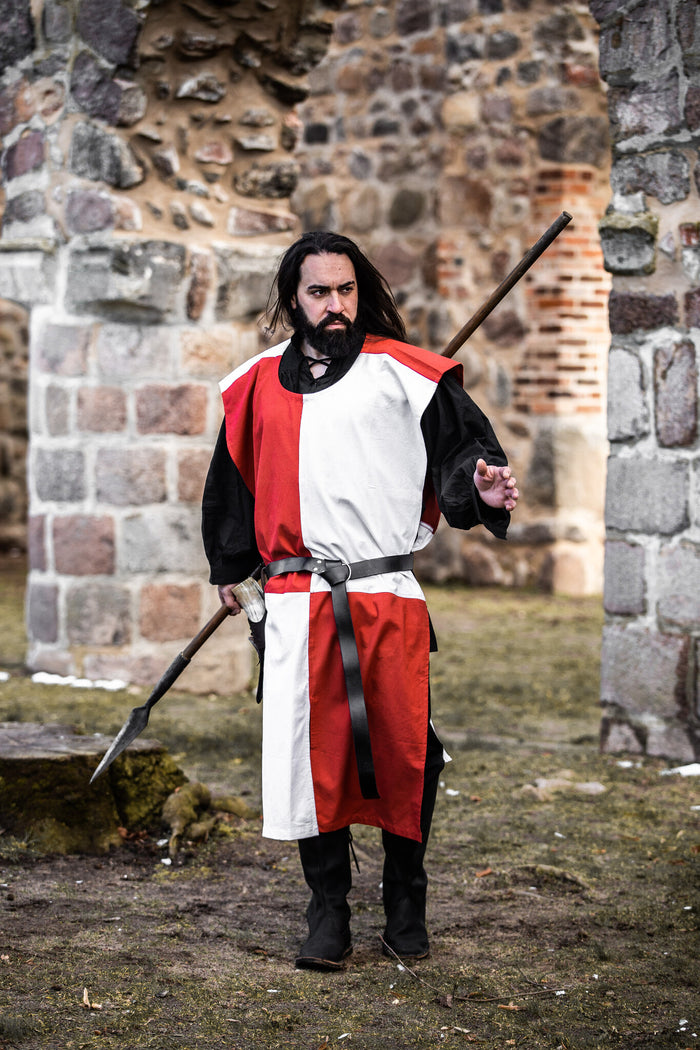Overkleed, geruit, wit-rood