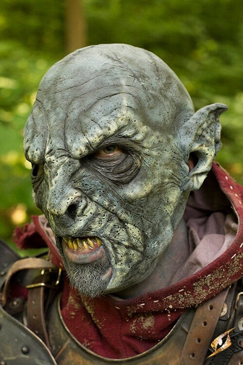 Orc mask blue