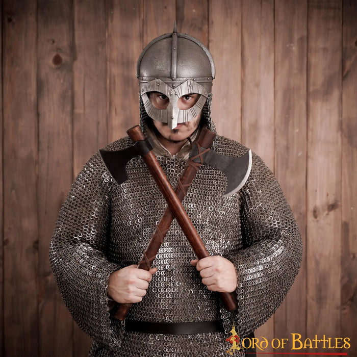 Casco vikingo Gjermundbu, patinado, 1,6 mm